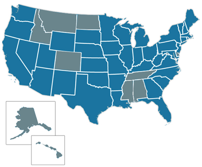 map of states